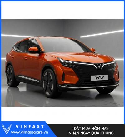 Vinfast VF8 2026 Màu Cam Thế Hệ Mới Bảng Giá Lăn Bánh Khuyến Mại