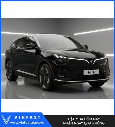 Vinfast VF8 2026 Màu Đen Nóc Xám Thế Hệ Mới Bảng Giá Lăn Bánh Khuyến Mại